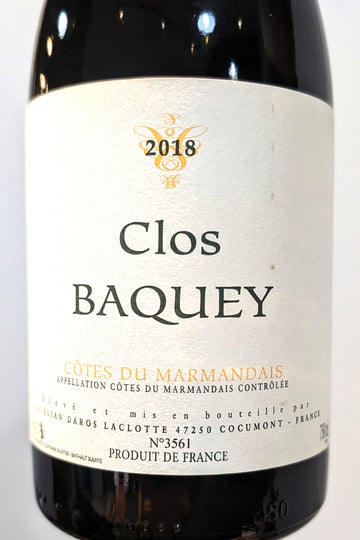 Elian Da Ros 2018 Côtes du Marmandais Clos Baquey